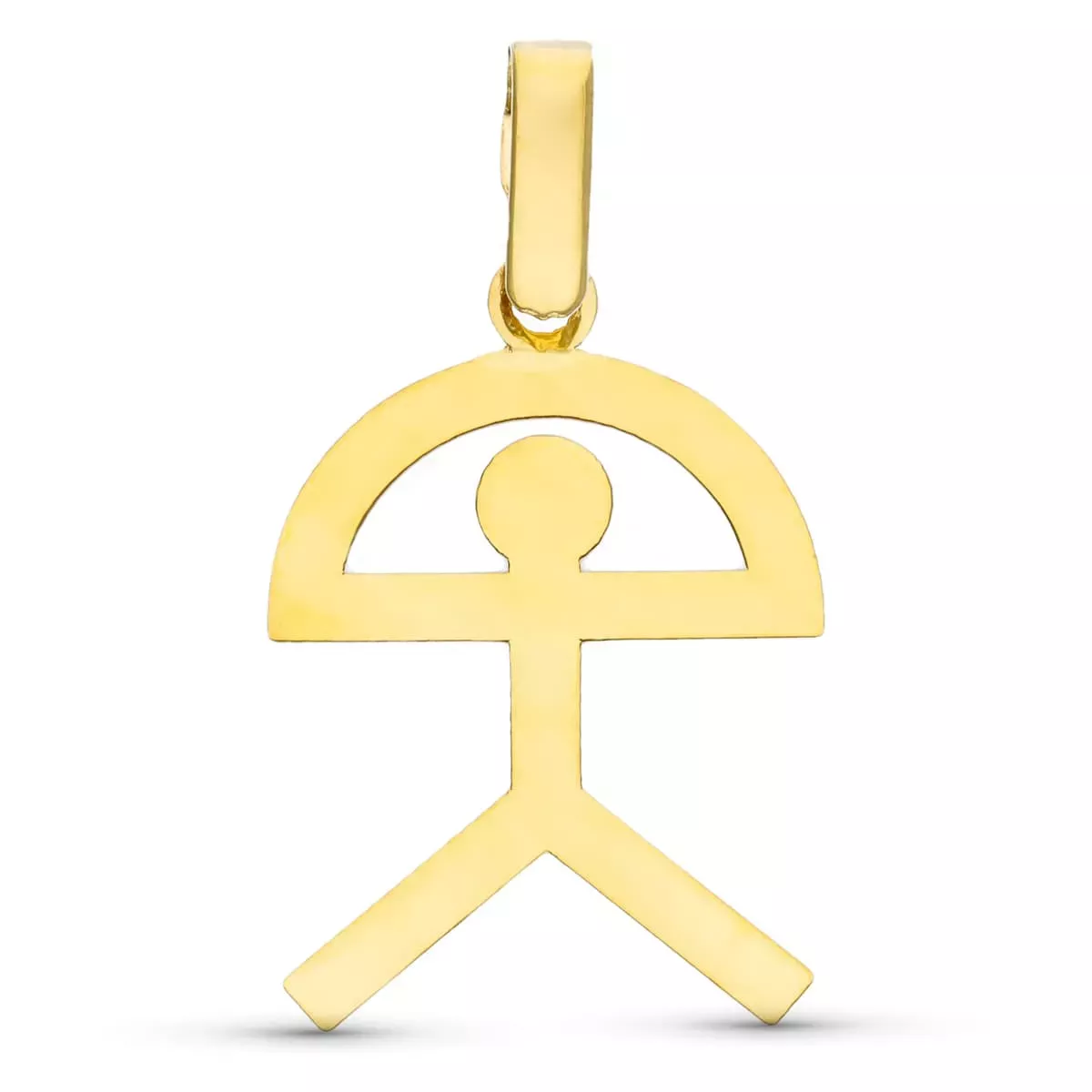 18K COLGANTE ORO AMARILLO INDALO SILUETA GRANDE 0