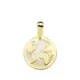 18K COLGANTE ORO AMARILLO MAPAMUNDI NACAR 13 MM 0