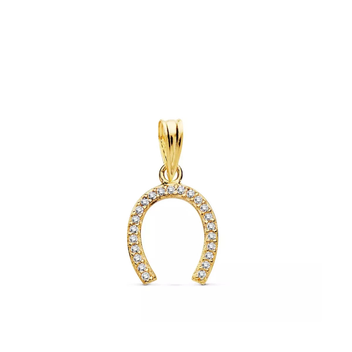 18K COLGANTE ORO AMARILLO HERRADURA 12X11 MM 0