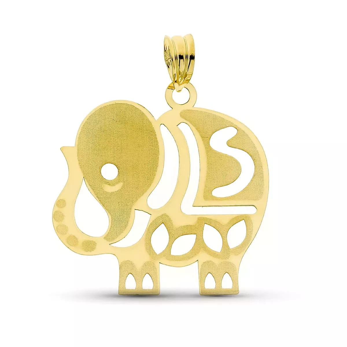 18K COLGANTE ORO AMARILLO LASER ELEFANTE. 25X24 MM 1