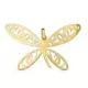 18K COLGANTE ORO AMARILLO LIBELULA 21X51 MM 3