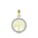 18K COLGANTE ORO BICOLOR ARBOL DE LA VIDA 13 MM 0