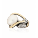 Anillo de plata oro y perla Styliano - ASP 1131