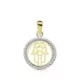 18K COLGANTE ORO BICOLOR MANO DE FATIMA 13 MM 0