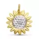18K COLGANTE ORO BICOLOR GIRASOL 18 MM 1