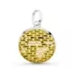 18K COLGANTE ORO BICOLOR REDONDO MALLA 3