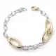 9K PULSERA ORO BICOLOR HUECA 20CM 7
