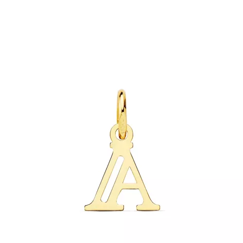18K COLGANTE ORO AMARILLO LETRA " A " 11X9 MM 0