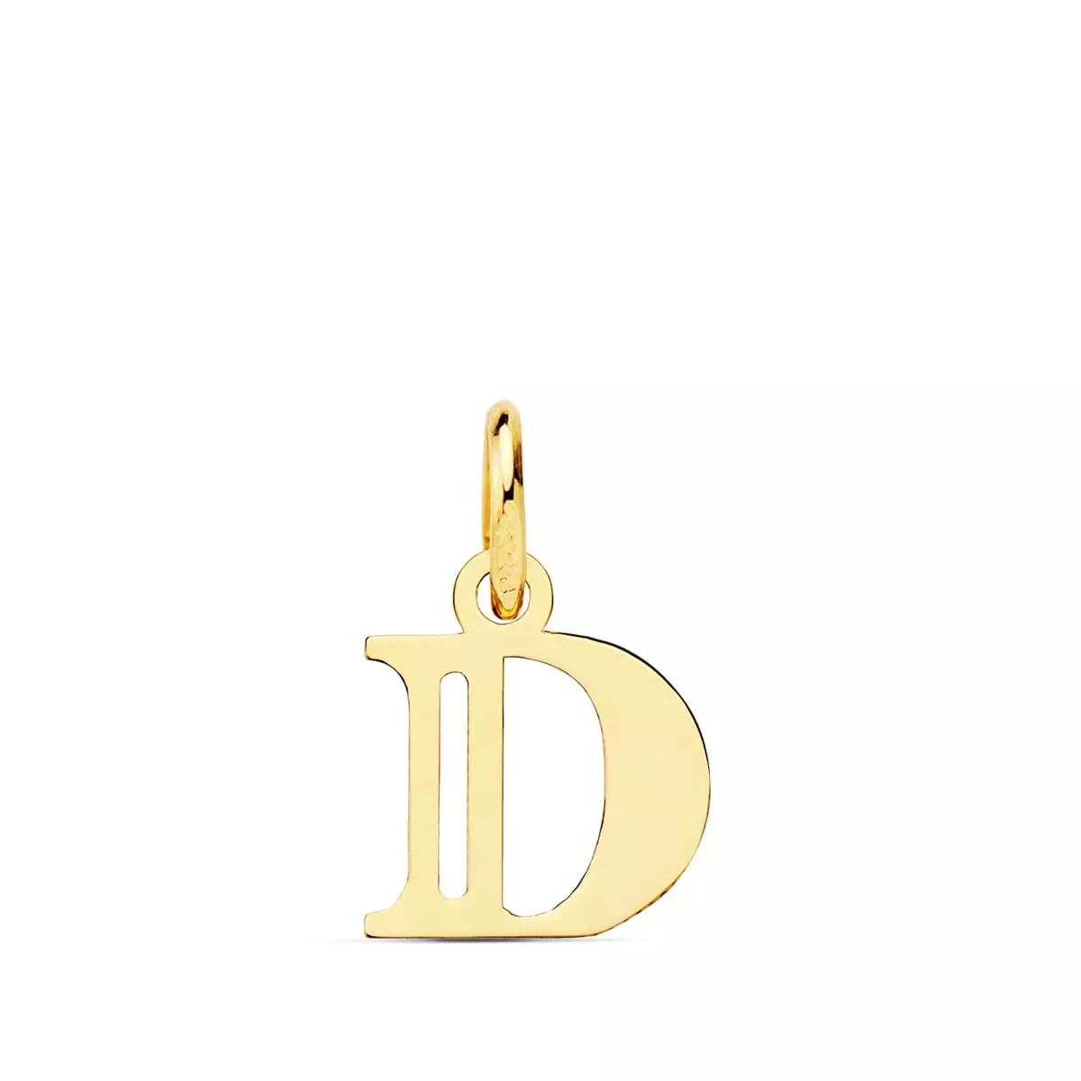 18K COLGANTE ORO AMARILLO LETRA " D " . 11X9 MM 0