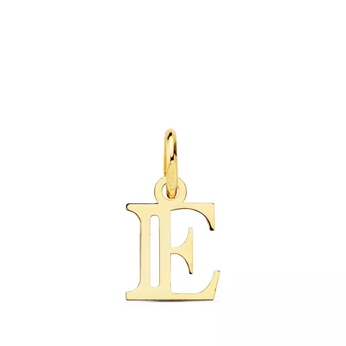 18K COLGANTE ORO AMARILLO LETRA " E " 11X9 MM 0