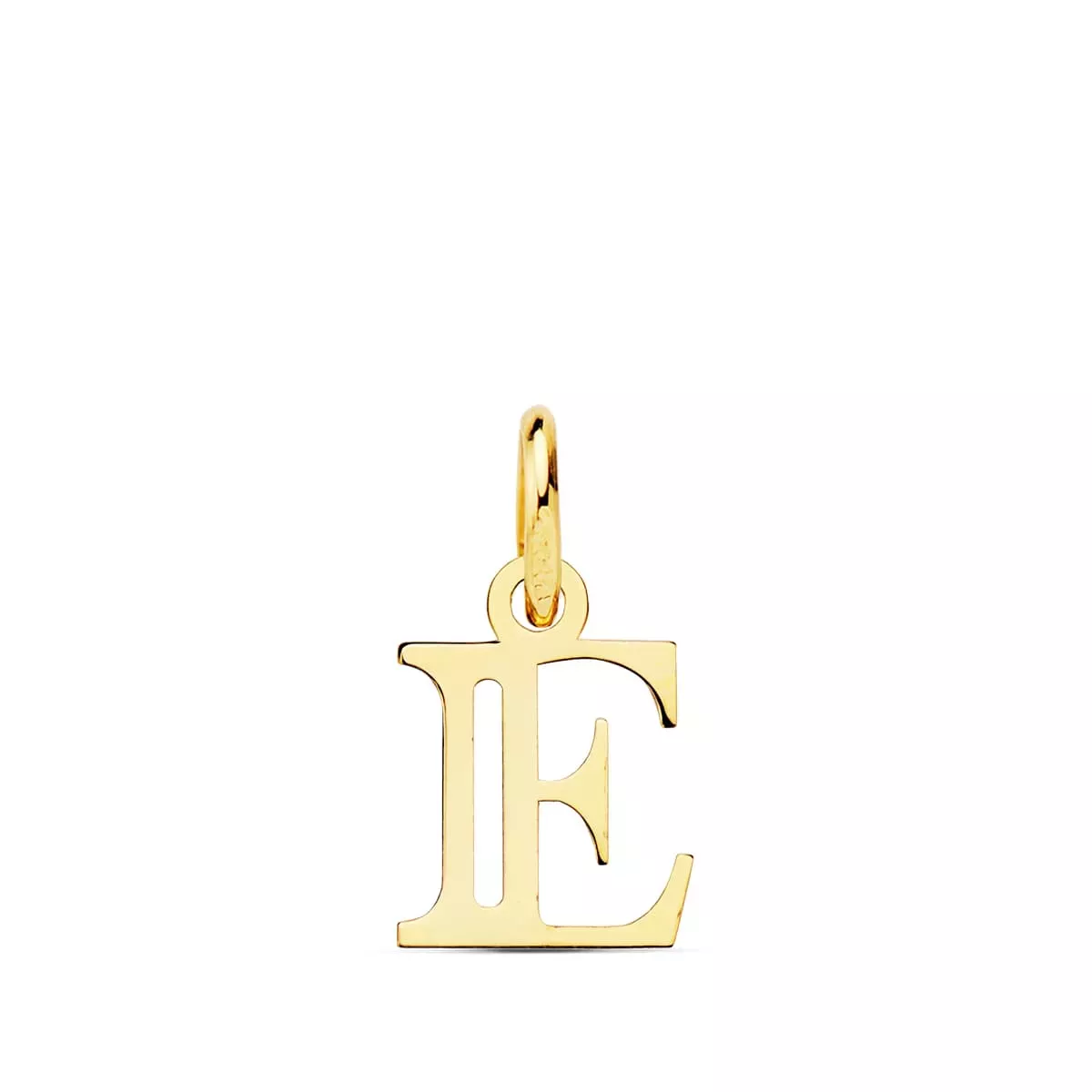 18K COLGANTE ORO AMARILLO LETRA " E " 11X9 MM 0