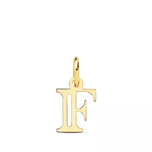 18K COLGANTE ORO AMARILLO LETRA " F " 11X8 MM 0