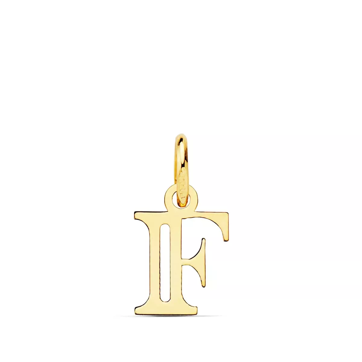 18K COLGANTE ORO AMARILLO LETRA " F " 11X8 MM 0