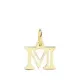 18K COLGANTE ORO AMARILLO LETRA " M " . 12X10 MM 0