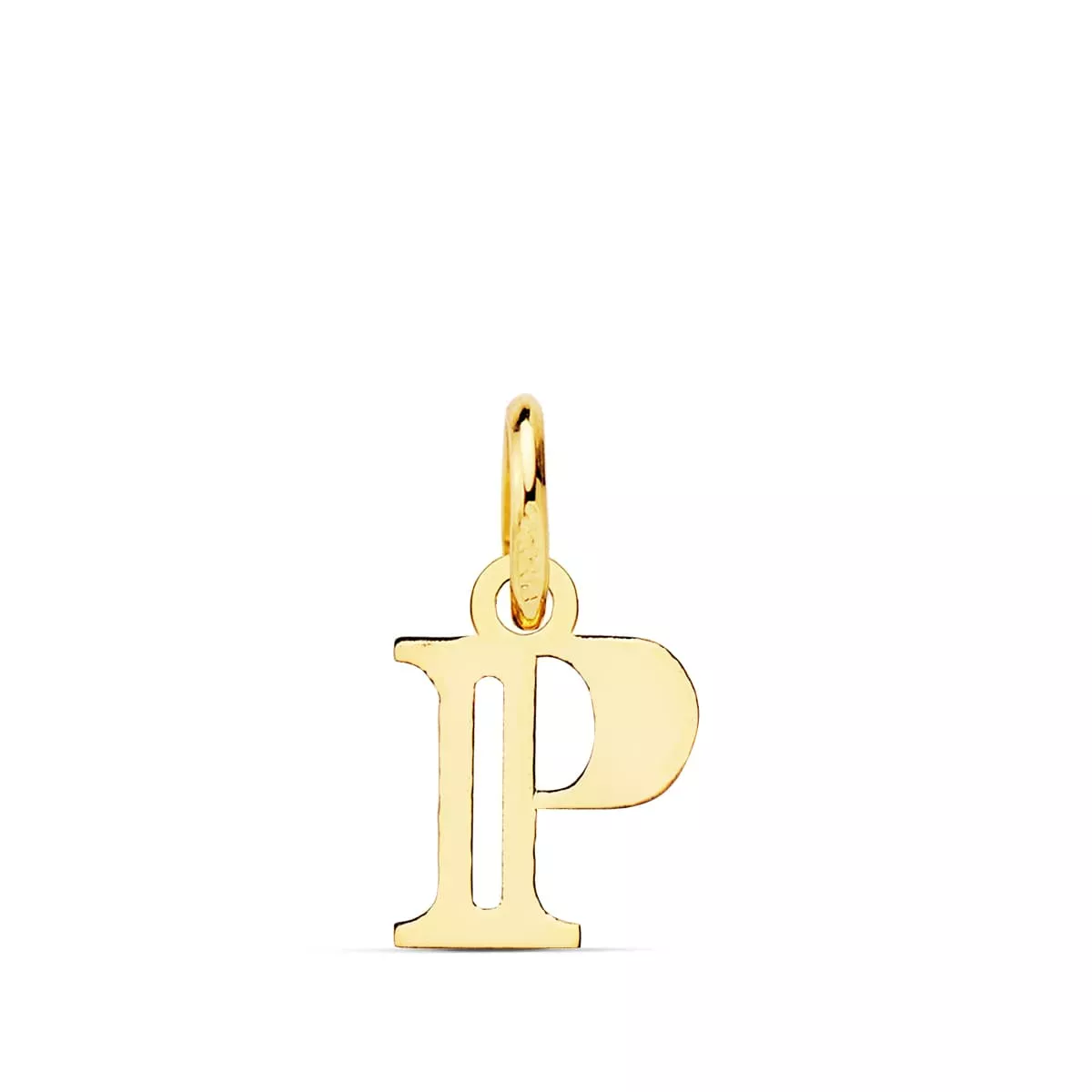 18K COLGANTE ORO AMARILLO LETRA " P " 11X9 MM 0