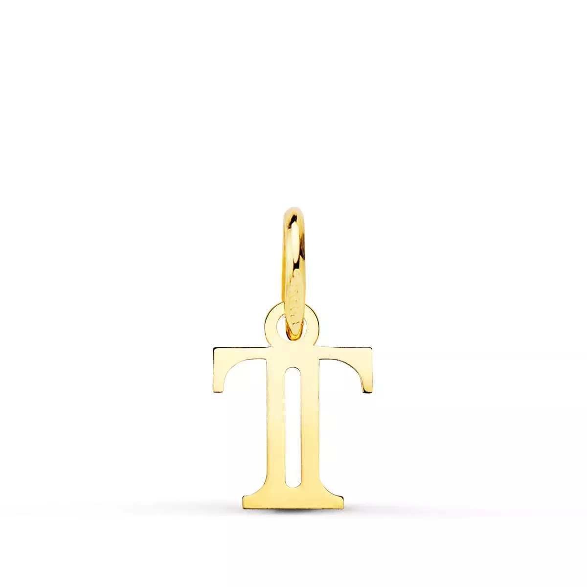 18K COLGANTE ORO AMARILLO LETRA " T " . 11X9 MM 0