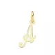 18K COLGANTE ORO AMARILLO LETRA " A " 14X7 MM 0