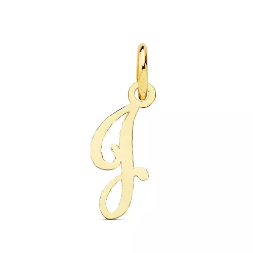 18K COLGANTE ORO AMARILLO LETRA " J " . 15X6 MM 0