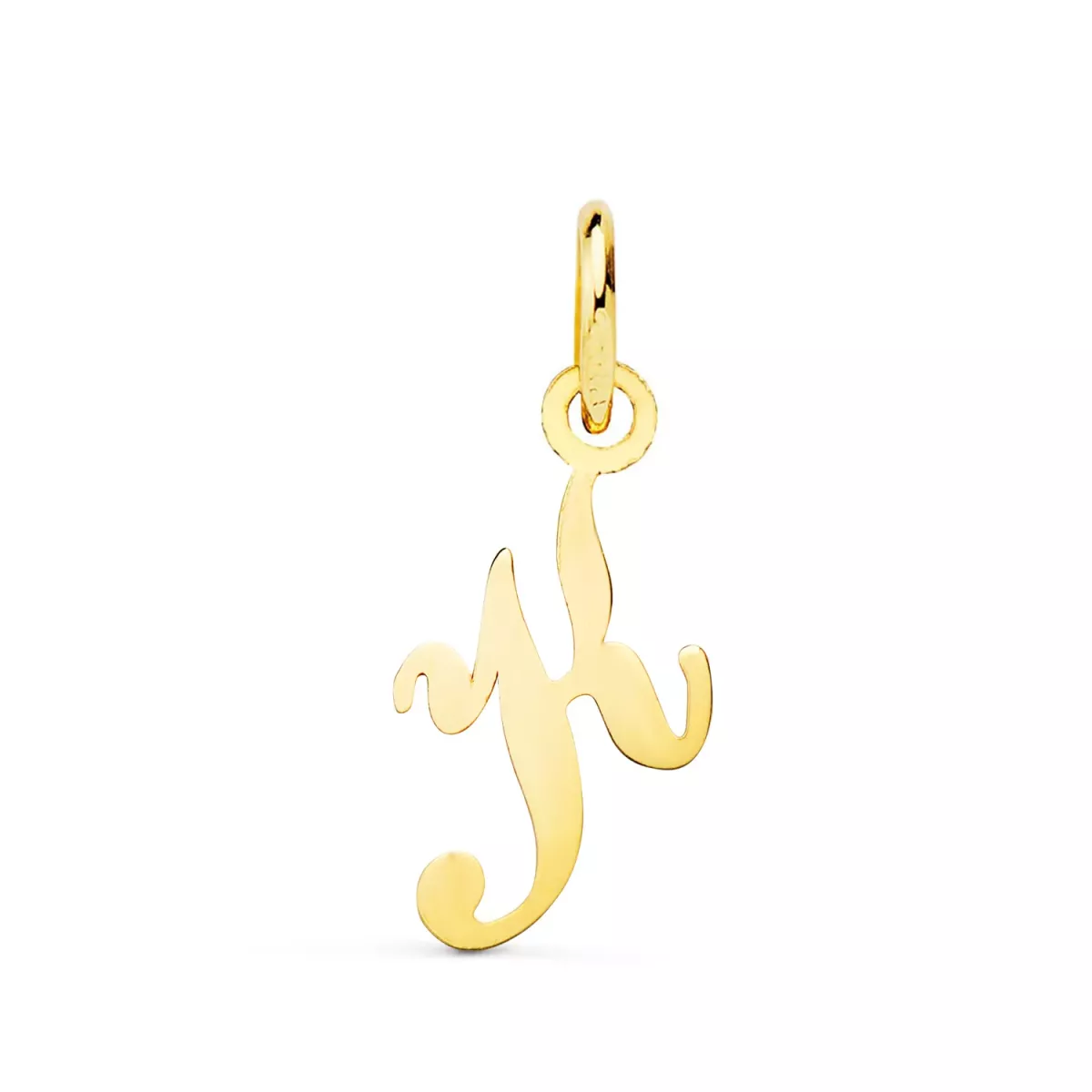 18K COLGANTE ORO AMARILLO LETRA " K " 16 X 8 MM 0
