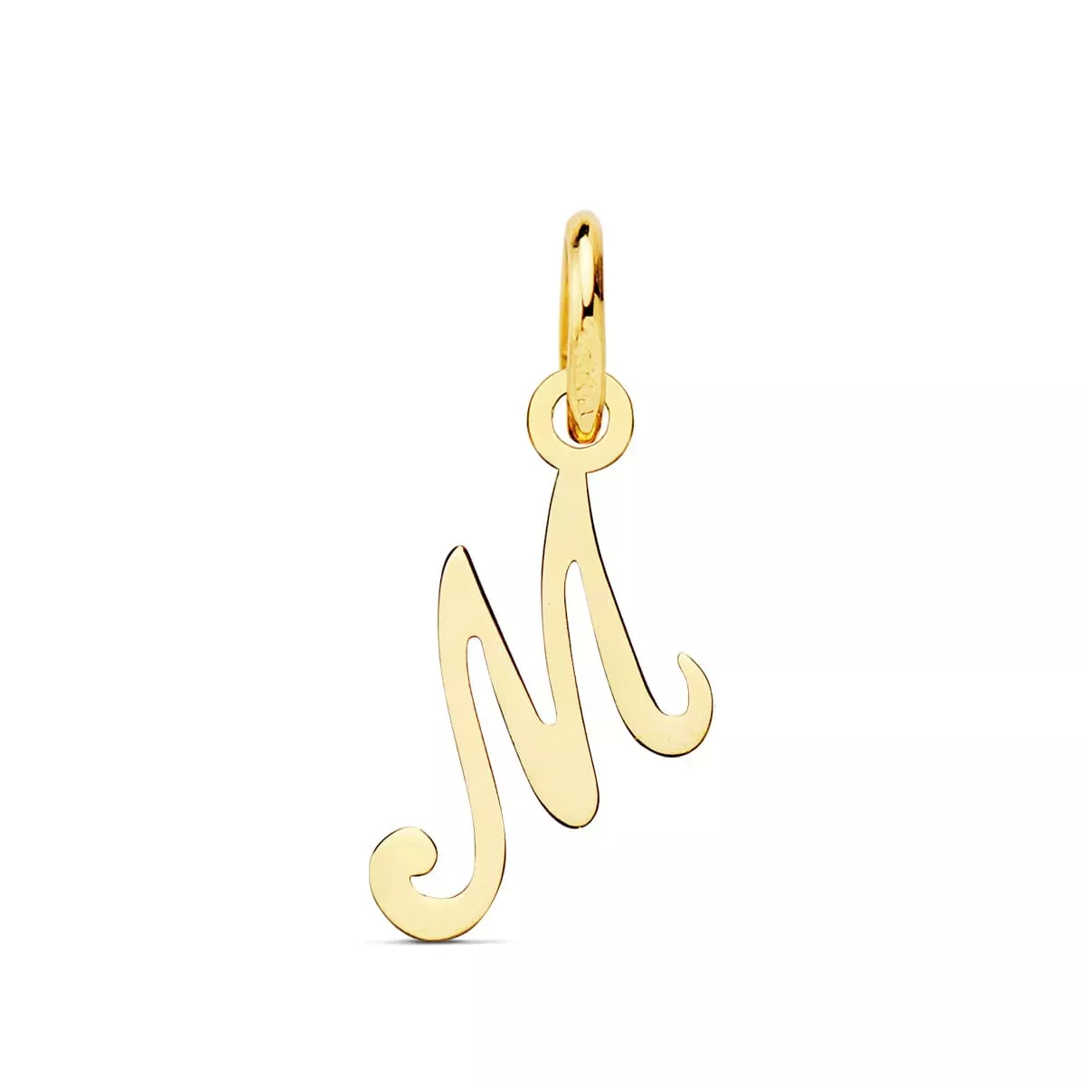 18K COLGANTE ORO AMARILLO LETRA " M " 10X9 MM 0