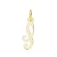 18K COLGANTE ORO AMARILLO LETRA " S " 16X5 MM 0