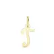 18K COLGANTE ORO AMARILLO LETRA " T " 14X9 MM 0