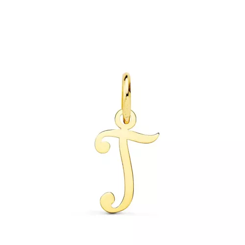 18K COLGANTE ORO AMARILLO LETRA " T " 14X9 MM 0