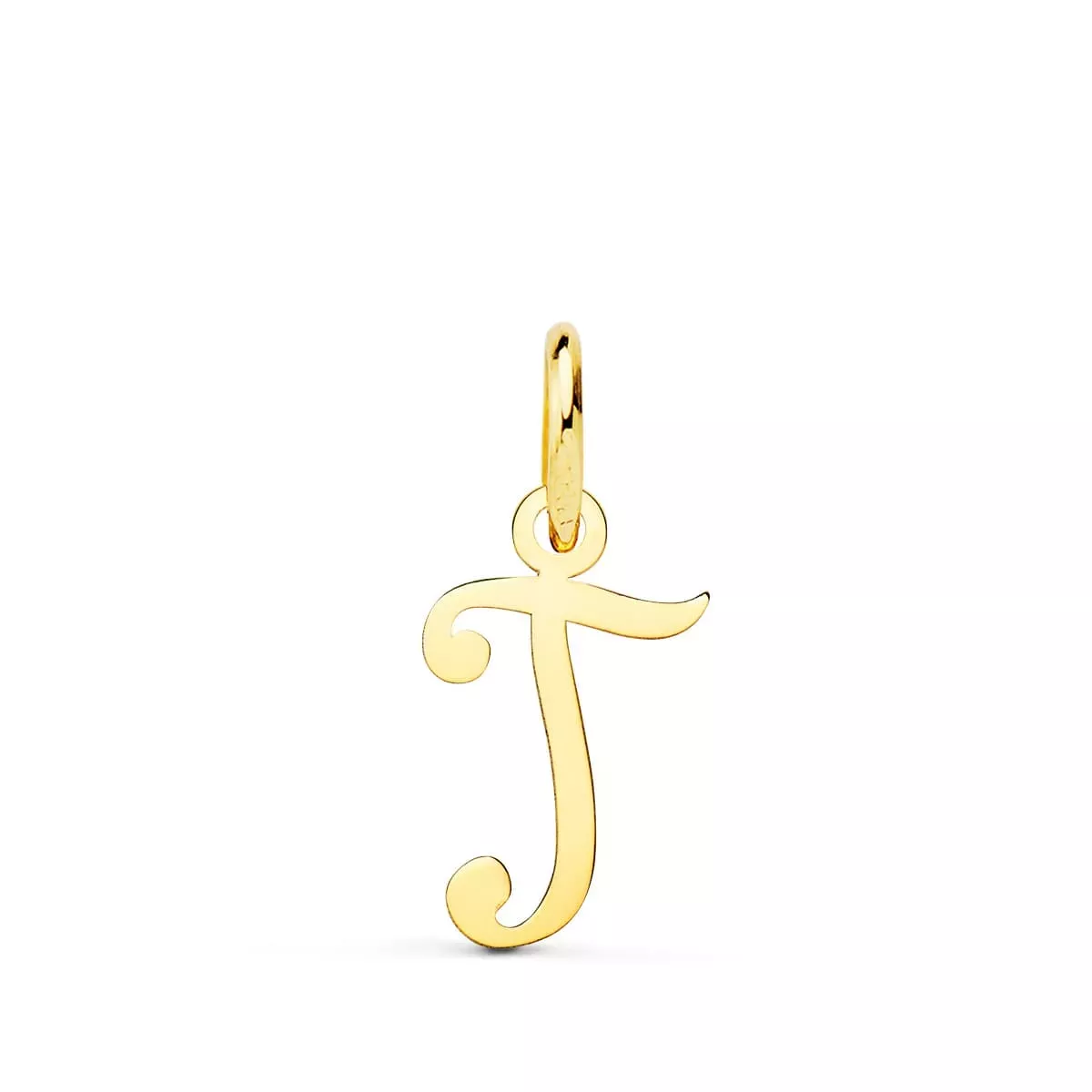 18K COLGANTE ORO AMARILLO LETRA " T " 14X9 MM 0