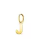 18K COLGANTE ORO AMARILLO LETRA " J " BRILLO. 8 X 3.8 MM 0