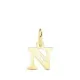 18K COLGANTE ORO AMARILLO INICIAL LETRA " N " 11X10 MM 0