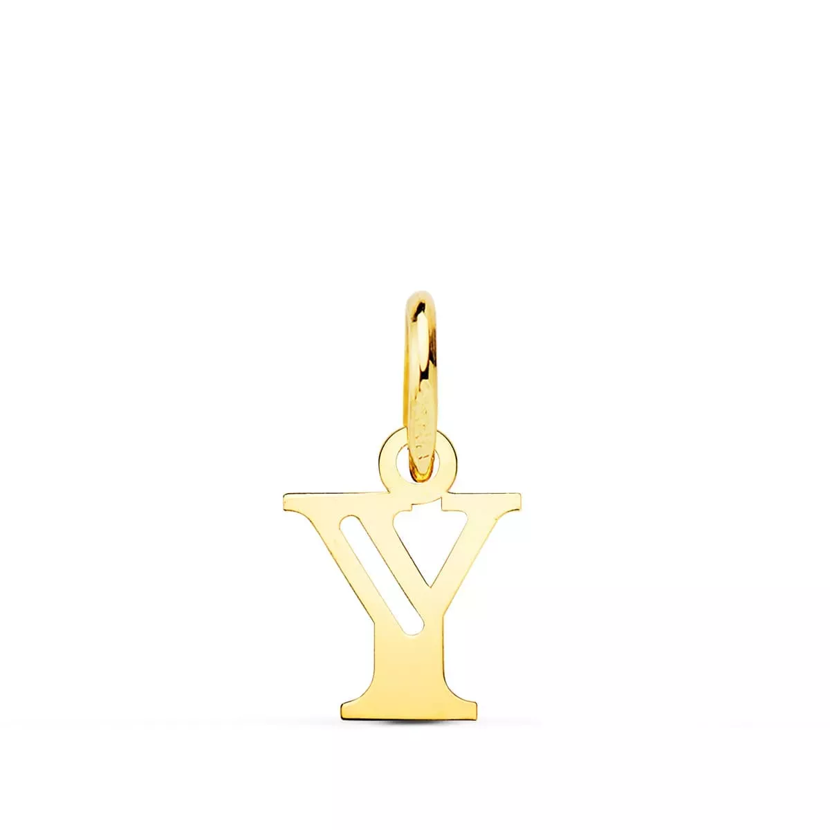 18K COLGANTE ORO AMARILLO INICIAL LETRA " Y " 11X9 MM 0