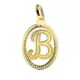 18K COLGANTE ORO AMARILLO INICIAL LETRA B 21X14 MM 0