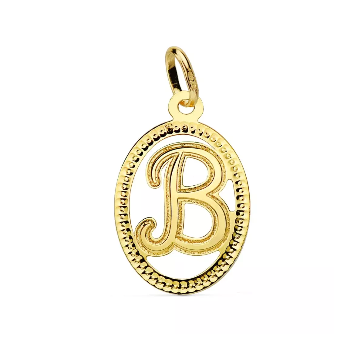 18K COLGANTE ORO AMARILLO INICIAL LETRA B 21X14 MM 0