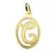 18K COLGANTE ORO AMARILLO INICIAL LETRA C 21X14 MM 0