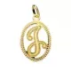 18K COLGANTE ORO AMARILLO INICIAL LETRA J 21X14 MM 0