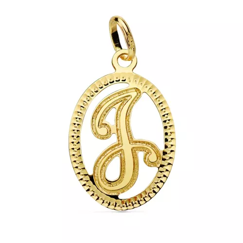 18K COLGANTE ORO AMARILLO INICIAL LETRA J 21X14 MM 0
