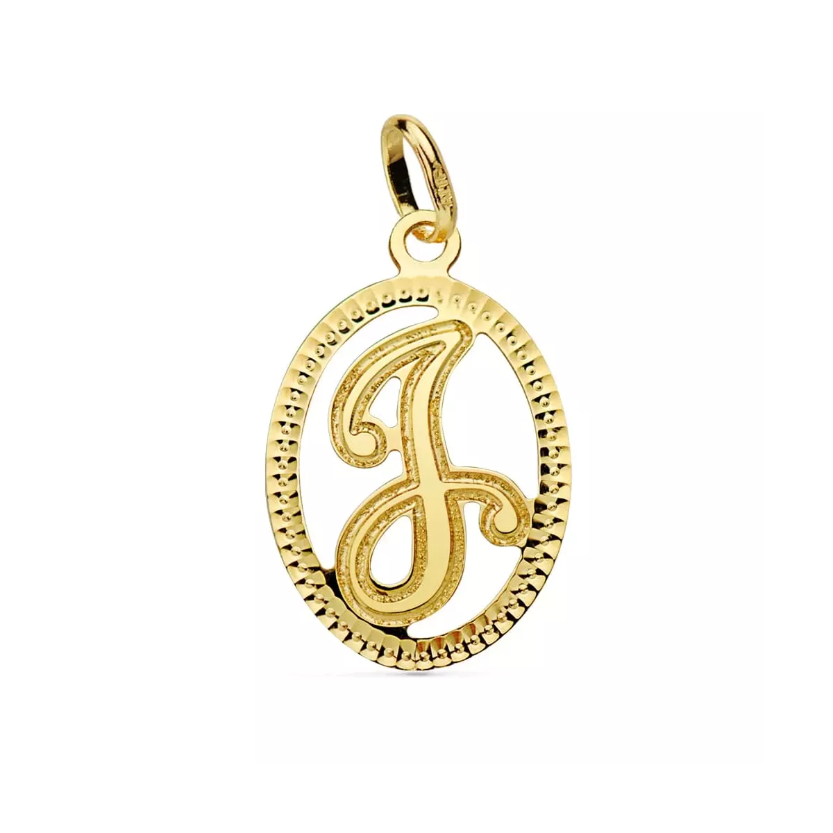 18K COLGANTE ORO AMARILLO INICIAL LETRA J 21X14 MM 0