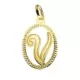 18K COLGANTE ORO AMARILLO INICIAL LETRA V 21X14 MM 0