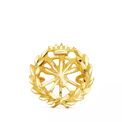 18K INSIGNIA ORO AMARILLO INGENIERO AGRONOMO. 15 X 15 MM 1