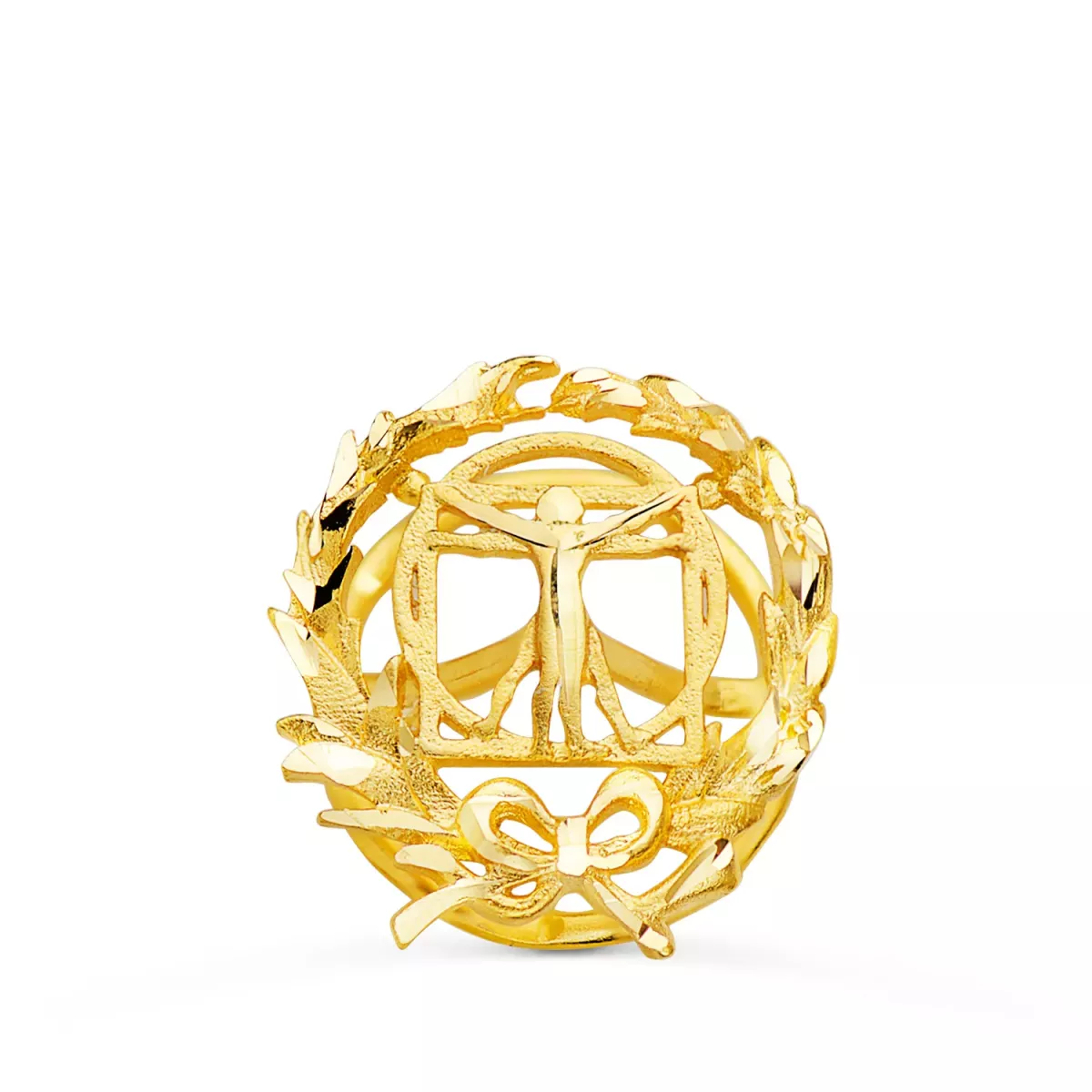 18K INSIGNIA ORO AMARILLO BELLAS ARTES. 15 X 14 MM 1