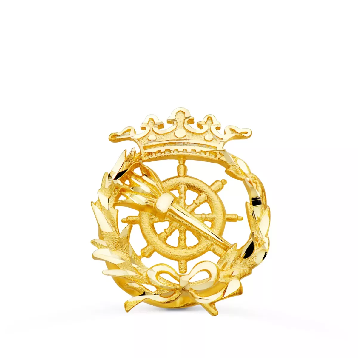 18K INSIGNIA ORO AMARILLO CIENCIAS POLITICAS 17 X 14 MM 2