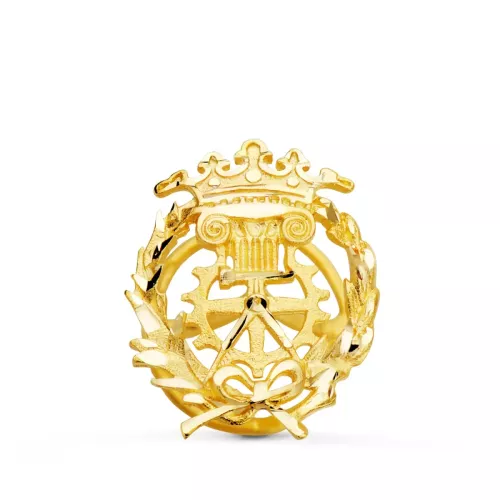 18K INSIGNIA ORO AMARILLO DELINEANTE 17 X 14 MM 1