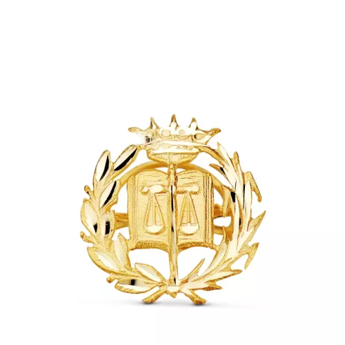 18K INSIGNIA ORO AMARILLO DERECHO. 18 X 17 MM 1