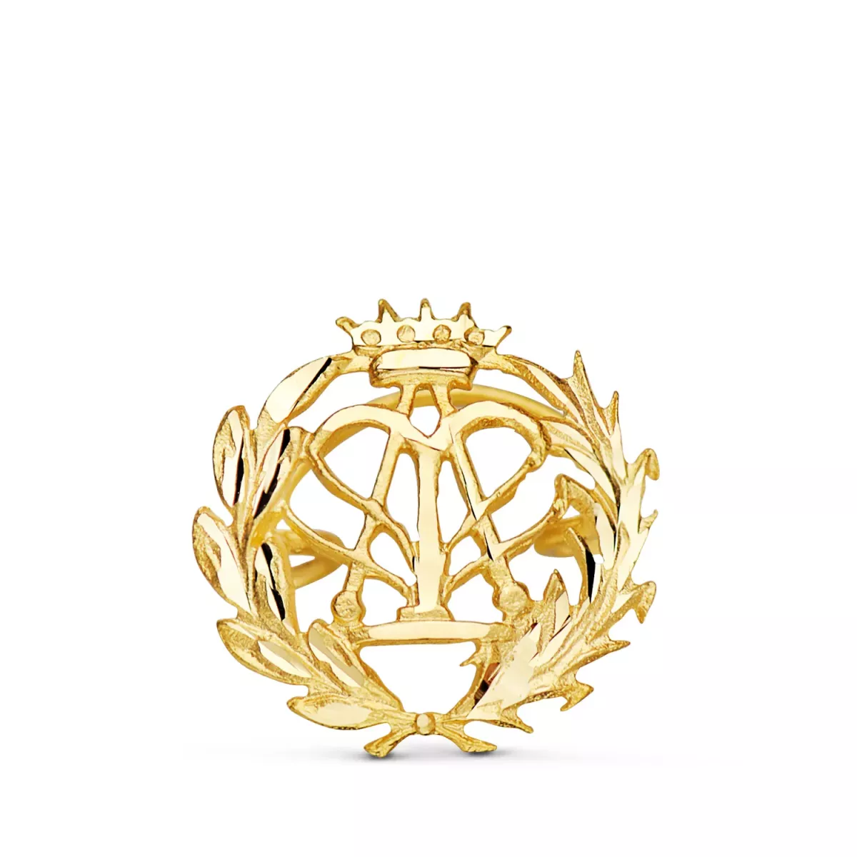 18K INSIGNIA ORO AMARILLO FISICA. 15 X 15 MM 1