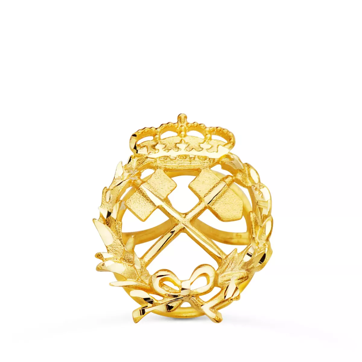 18K INSIGNIA ORO AMARILLO INGENIERO DE MINAS 17 X 14 MM 1