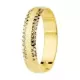 9K ALIANZA ORO AMARILLO MATE Y BORDES DIAMANTADOS. ANCHO: 4 MM 1