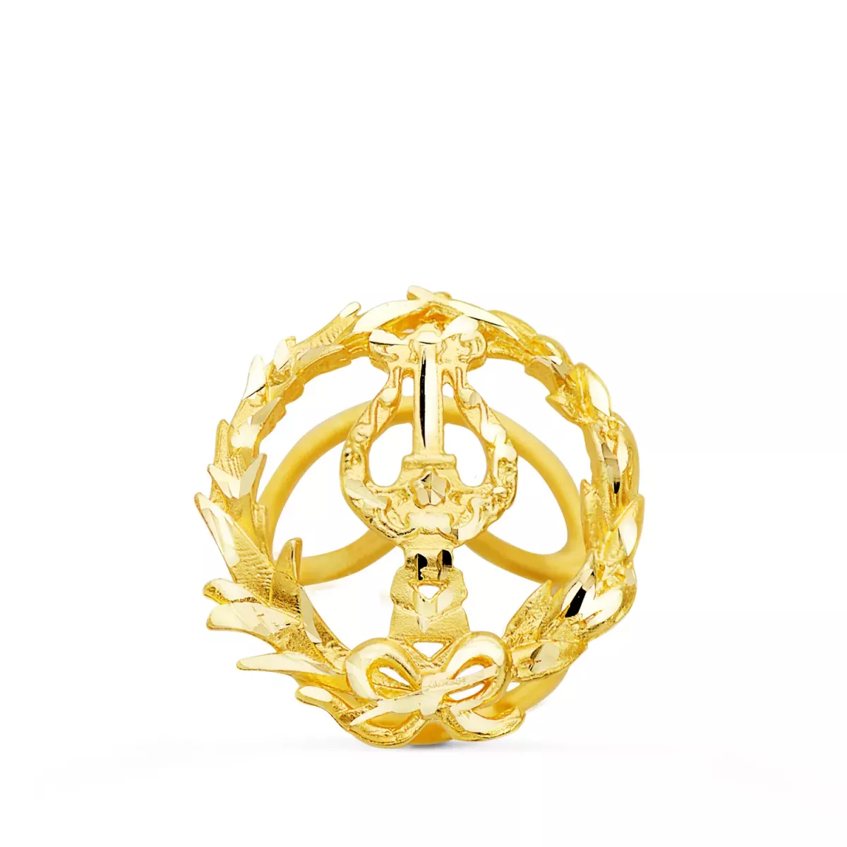 18K INSIGNIA ORO AMARILLO MUSICO 16 X 14 MM 1