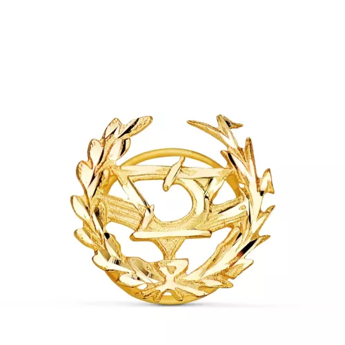 18K INSIGNIA ORO AMARILLO OPTICA. 16 X 15 MM 1