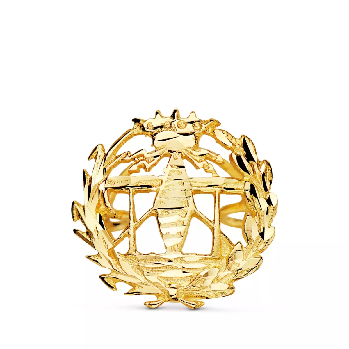 18K INSIGNIA ORO AMARILLO INGENIERO TELECOMUNICACION. 16 X 15 MM 1