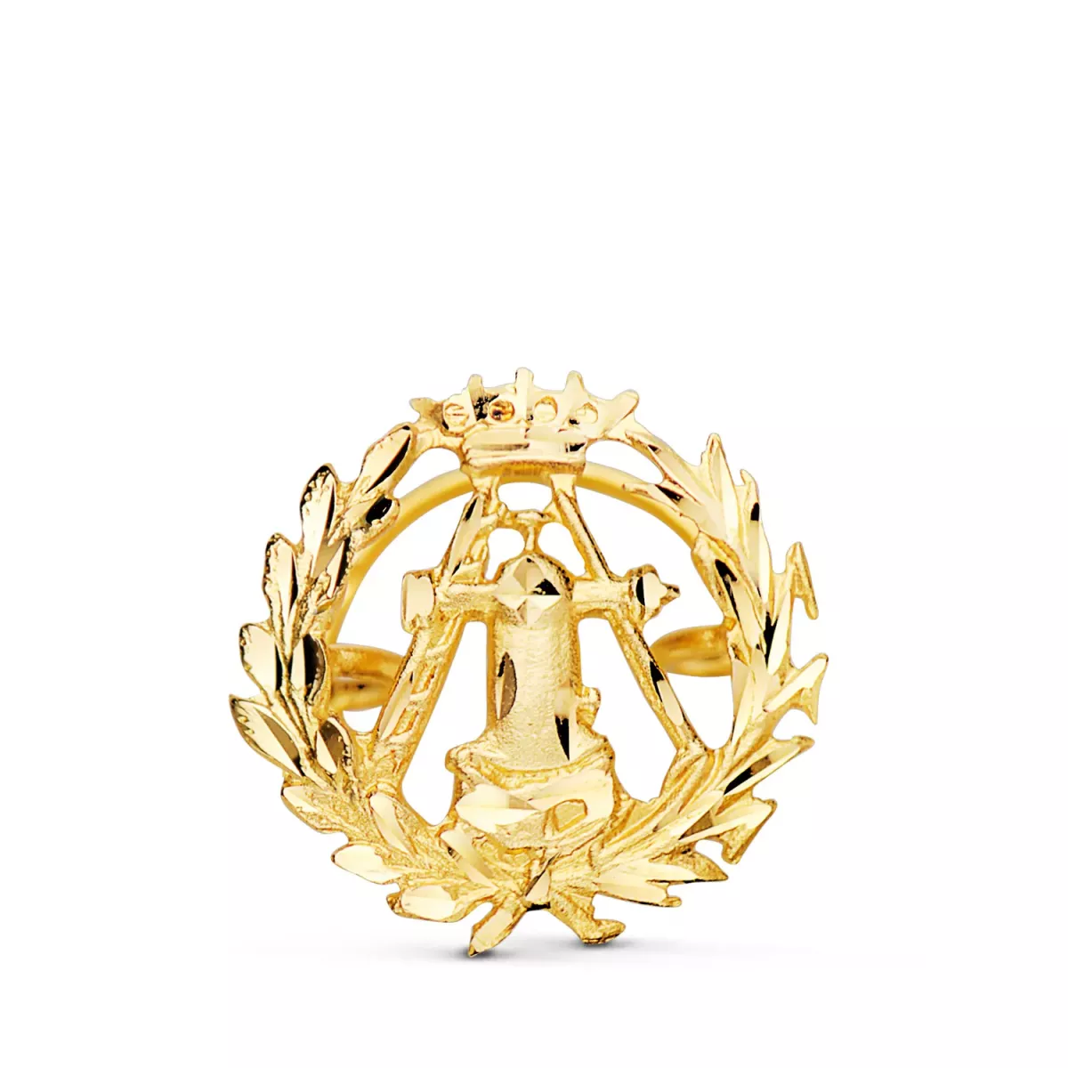 18K INSIGNIA ORO AMARILLO TOPOGRAFO. 16 X 16 MM 1